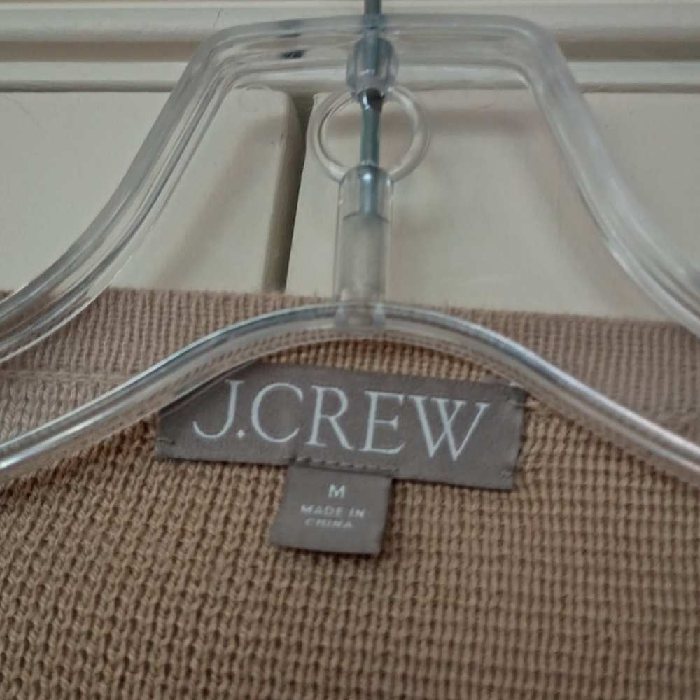 J. Crew  Patch-Pocket Cardigan Sweater - Beige .New no Tag.Pit To Pit 23 - Picture 4 of 10